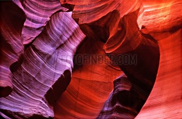 Leichte Wirkungen in Antelope Canyon in Arizona USA
