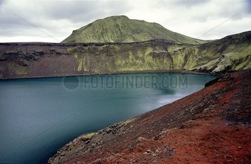 Cratère volcanique dans le Landmannalaugar Islande