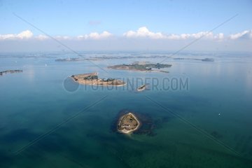 Private islands in the Morbihan's gulf France