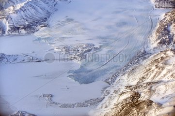 Gletscher an der Küste von Grönland Blosseville