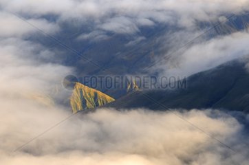 Luftaufsicht des Südalpen -Neuseelands