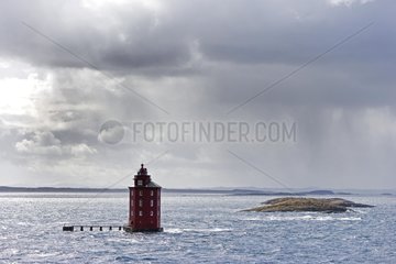 Marine -Leuchtturm von Kjeungskjaer KÃ¼ste von Norwegen