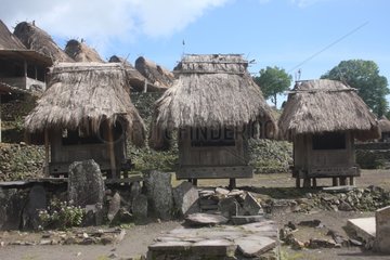 Attics and symbolic graves in a traditional village
