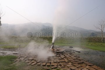 Heiße Quelle in Chiang Rai Bezirk Thailand