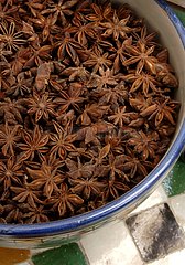 Star anise in a bowl