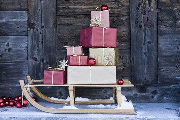 Sledge and Christmas presents
