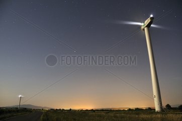 Windmühle unter der Mondlichtstelle de Luc sur Orbieu Frankreich