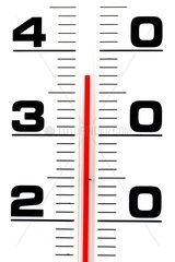 Thermomètre à alcool en degrés Celsius