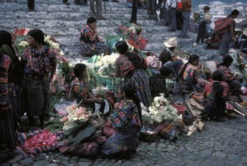 Flower market on the place Fuss Manehi Guatemala