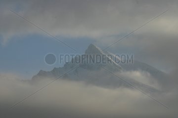 Krivan Mount in der Slowakei Nebel High Tatras