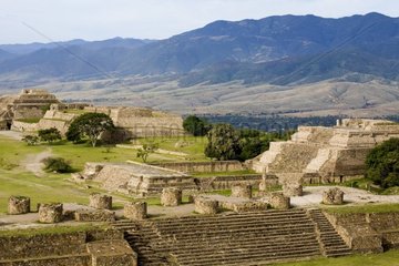 Ruinen von Zapotec -Tempeln Monte Alban Mexiko