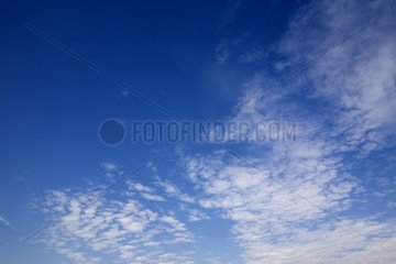 Clouds in blue sky