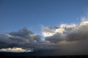 Mount Ventoux under clouds