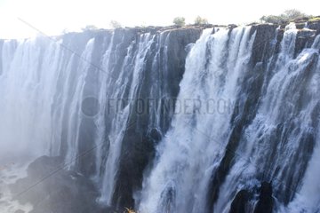 Victoria falls on the Zambezi river Zambia