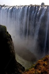 Victoria falls on the Zambezi river Zambia