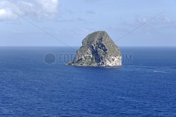 Rocher du Diamant in Martinique Island
