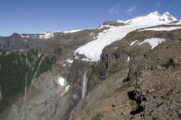 Glacier Castano overo et sommet Cerro Tronador Nahuel Huapi