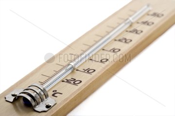 Thermometer graduated with degrees Celsius in the studio