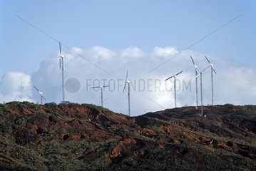 Windmill farm Col de Prony New Caledonia