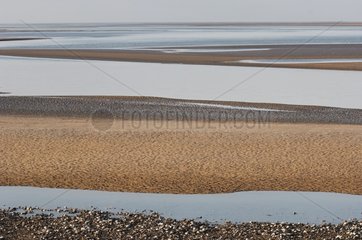Somme Bay at low tide France