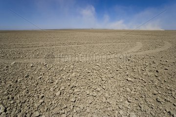 Last bare soil before cultivation California USA