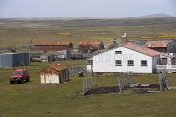 Unique hamlet of Pebble Island Falkland Islands