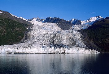 Croisière en Alaska. Glaciers et iceberg.