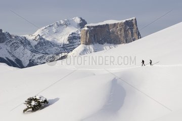 Snowshoeing in the Vercors Isère France