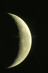 Croissant de lune au télescope