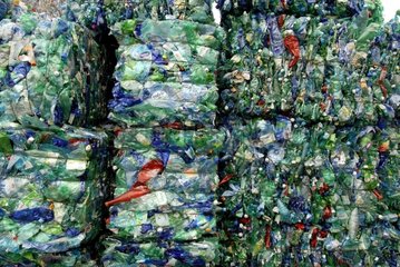Bestand an Plastikverpackung zum Recycling von Frankreich