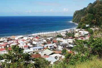 Seaside village of Grand'rivière North Martinique