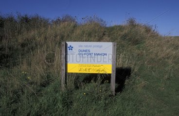 Panneau Conservatoire du littoral Fort Mahon Pas-de-Calais