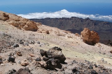 Pente du Pic du Teide sur l'Ile de Ténérife Canaries
