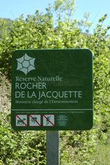 Information panel Natural reserve Volcans d'Auvergne