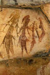 Cave paintings aboriginals of the type bradshaw Australia [AT]