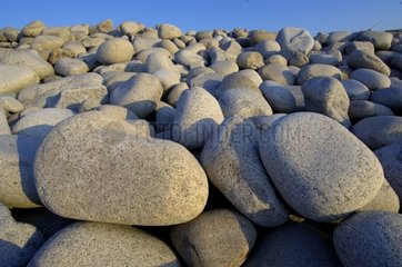 Kieselsteine ??an einem Strand von Grande Island Côtes-d'armor