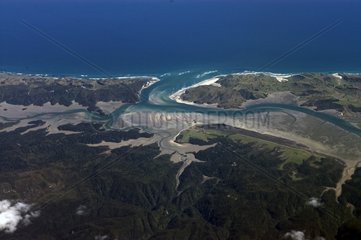 West coast sight of plane Island of North New Zealand