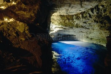 Poço Azul in Chapada Diamantina National Park Brazil