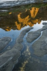 Rock bee-hive formations reflected in the Picaninny river