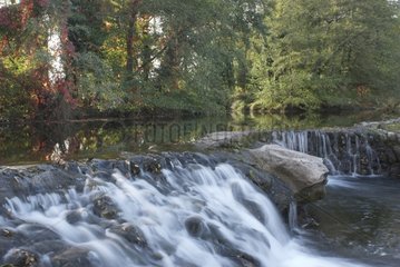 Beaum River im Herbst ArdÃ¨che Frankreich