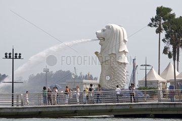 Merlion -Statue in Singapur