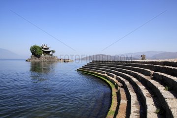 Temple East quay of the Lake Erhaï Yunnan China