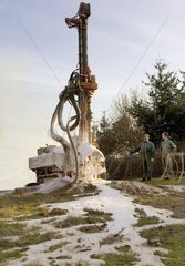 Drilling of a well to provide water to the herds France