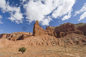 Capitol Reef formations in Utah USA