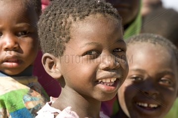 Portrait of children in a village Botswana
