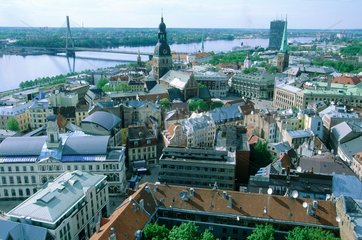 Riga  vue depuis les balcons de la cathédrale