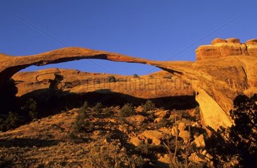 Landscape arch dans le Parc National des Arches Utah USA
