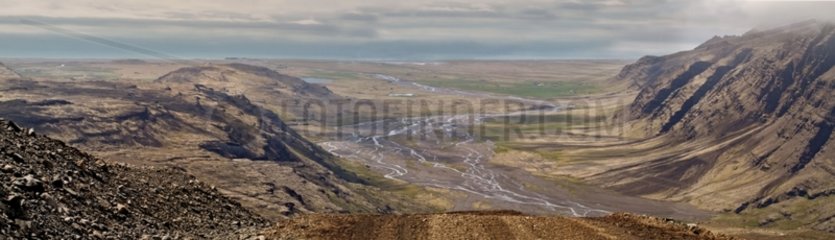 Landscape Stenafjall Southeast Iceland