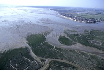Bay of Somme at low tide Picardie France