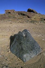 Bloc de basalte isolé Mexique